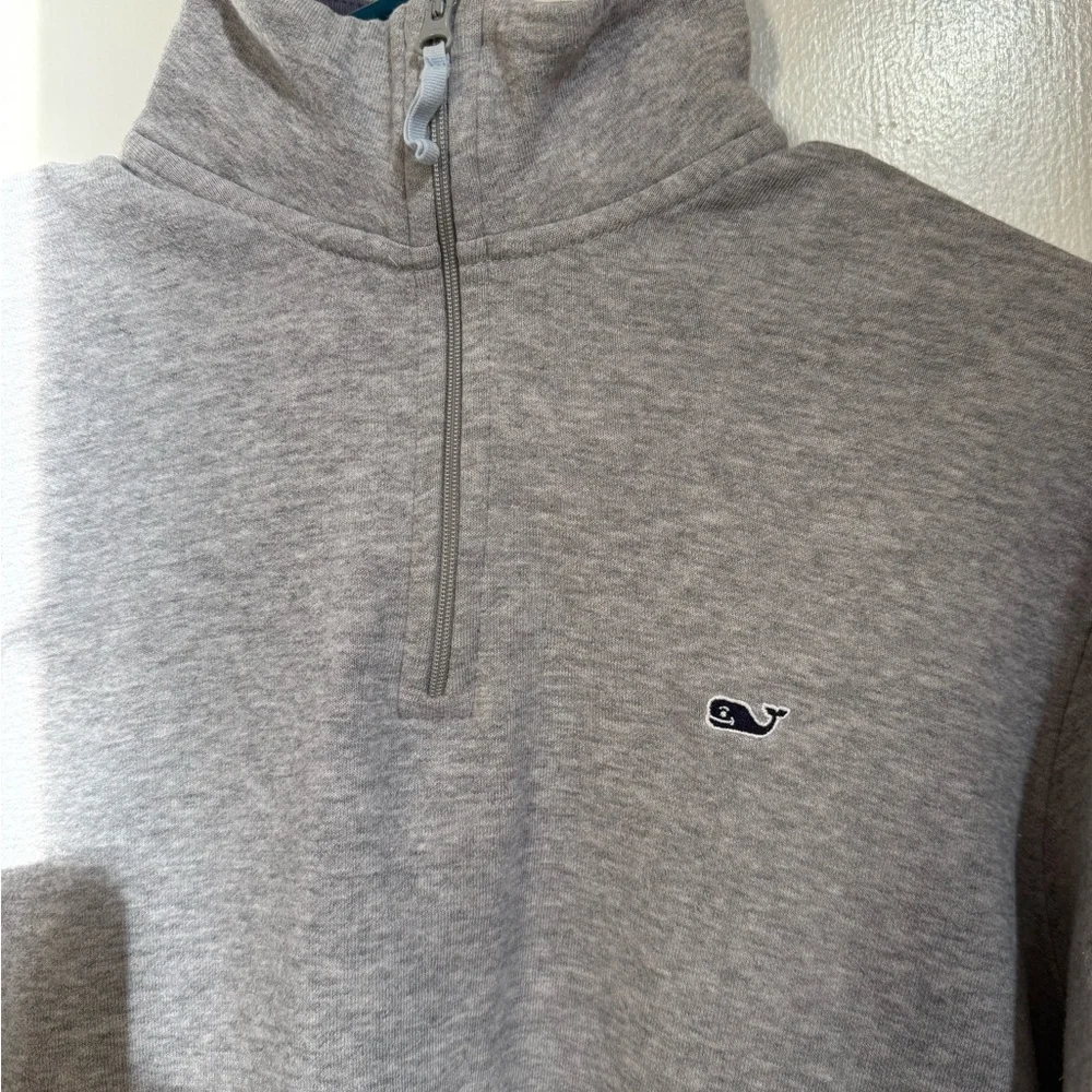 Men’s XS Vineyard Vines Quarter-Zip Pullover – Gray - Picture 2 of 5